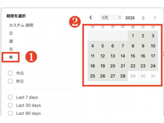 年の設定